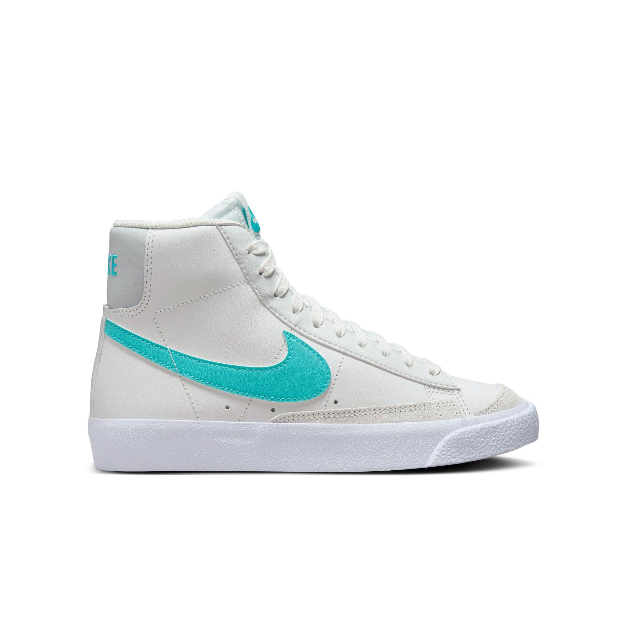 Nike Blazer Mid '77 "Summit White/Dusty Cactus/White" Grade School Boys' Shoe - WHITE/GREEN